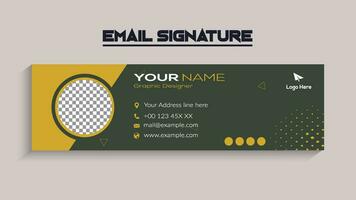 Corporate Modern Email Signature Design template. business e signature vector design.