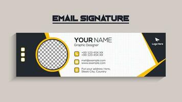 Corporate Modern Email Signature Design template. business e signature vector design.