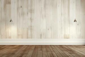 AI generated Empty wood background for product display Ai generated photo