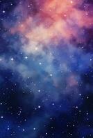 AI generated A mesmerizing space background, celestial colors, and a canvas for your cosmic message photo