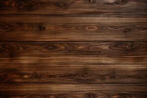 AI generated Empty wood background An empty wooden counter table top for product display Ai generated photo