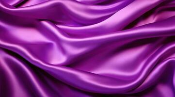 AI generated purple silk background purple silk photo