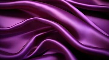 AI generated purple silk background purple silk photo