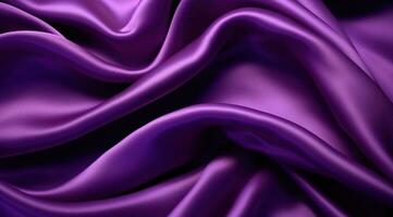 AI generated purple silk background purple silk photo