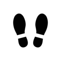zapato huellas dactilares o huella icono. vector ilustración