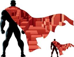 Superhero Abstract on White vector