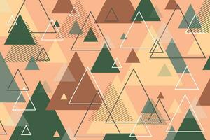 Geometric background in Bauhaus style with triangles and abstraction. Winter front of the Bauhaus. vector