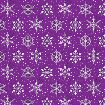 antecedentes con blanco copos de nieve en un lila antecedentes. modelo en el muestra de tela panel. vector