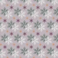 Background with snowflakes in pastel colors. Pattern on the swatch panel. vector