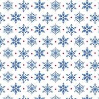 Background with blue snowflakes on a white background. Pattern on the swatch panel. vector