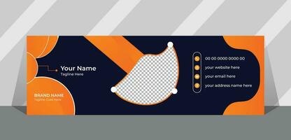 Email Signature Design vector