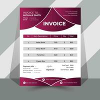 Invoice Design Template vector