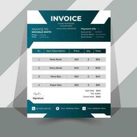 Invoice Design Template vector