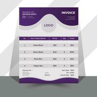 Invoice Design Template vector