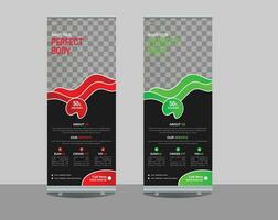 Roll Up Banner design vector