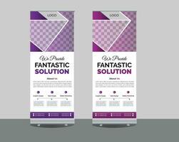 Roll-Up Banner Design vector