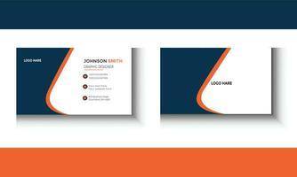 Modern simple clean business card vector