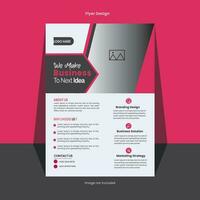 Abstract vector modern business flyer