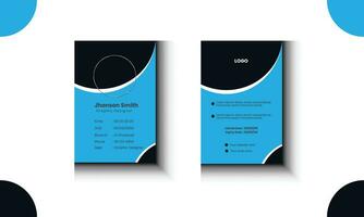 professional id card design template vector