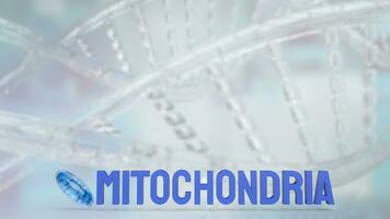 The Mitochondria for sci or health concept 3d rendering photo