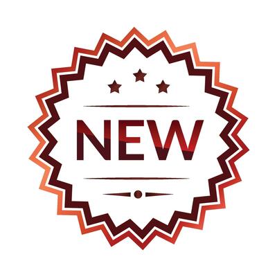 Vector new premium quality badge on white