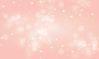 Vector valentine's day background with bokeh