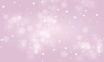 Vector valentine's day background with bokeh