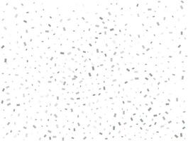 Luxury silver Rectangular glitter confetti background. White festive texture. vector