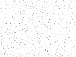 Luxury silver Rectangular glitter confetti background. White festive texture. vector
