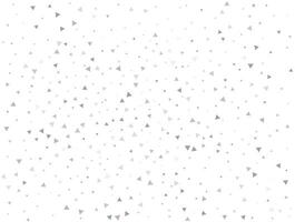 Wedding Light silver Triangular glitter confetti background. White festive texture vector