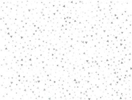 Wedding Light silver Triangular glitter confetti background. White festive texture vector