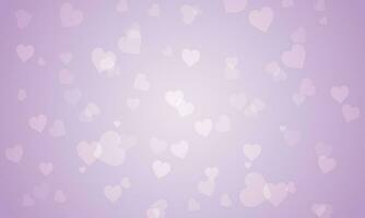 Vector blurry hearts valentine's day background