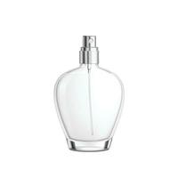 Vector perfume glass bottles realistic on white