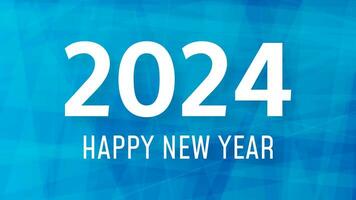 2024 Happy New Year on colorful background vector