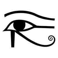 ai generado ojo de horus símbolo desde antiguo Egipto foto