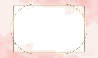 Vector abstract watercolor frame background