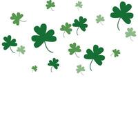 Vector clover seamless background illustration isolated on a white background