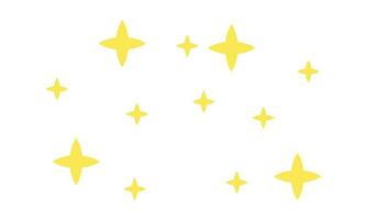 Vector sparkle star icons shine icons stars sparkles