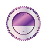 Vector empty purple badge label premium button