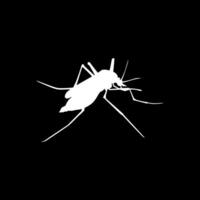 Mosquito Silhouette, can use for Art Illustration Pictogram, Website, and Graphic Design Element. Vector Illustration