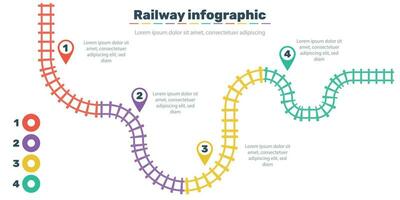 Railroad tracks, railway simple icon, rail track direction, train tracks colorful vector illustrations. Infographic elements, simple illustration.