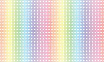 Vector gradient rainbow polka dot background