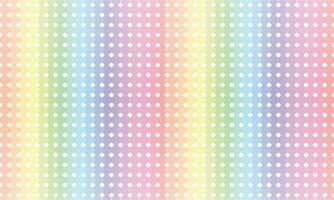 Vector gradient rainbow polka dot background