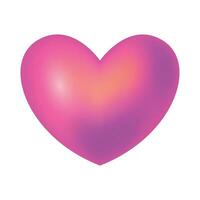 Vector gradient isolated heart background