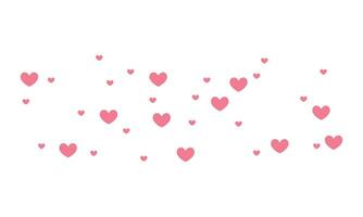 Vector valentine background with pink hearts