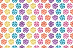 Illustration of color flower pattern background. vector