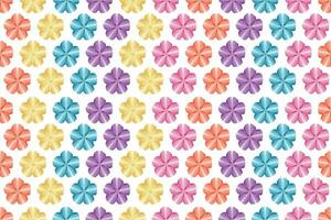 Illustration of color flower pattern background. vector