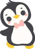 schattig pinguïn jongen tekening png