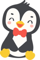 linda pingüino chico enamorado dibujo png