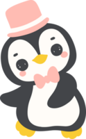 schattig pinguïn bruidegom tekening png